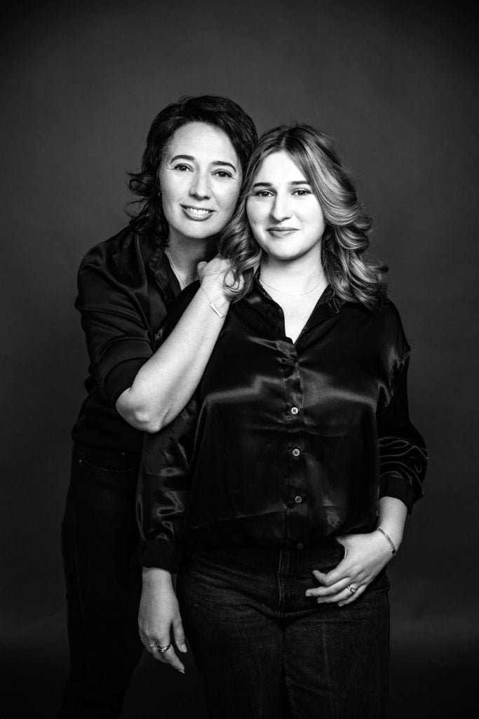 moeder en dochter fotoshoot