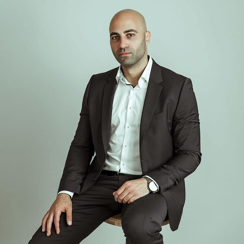 zakelijk branding portret man