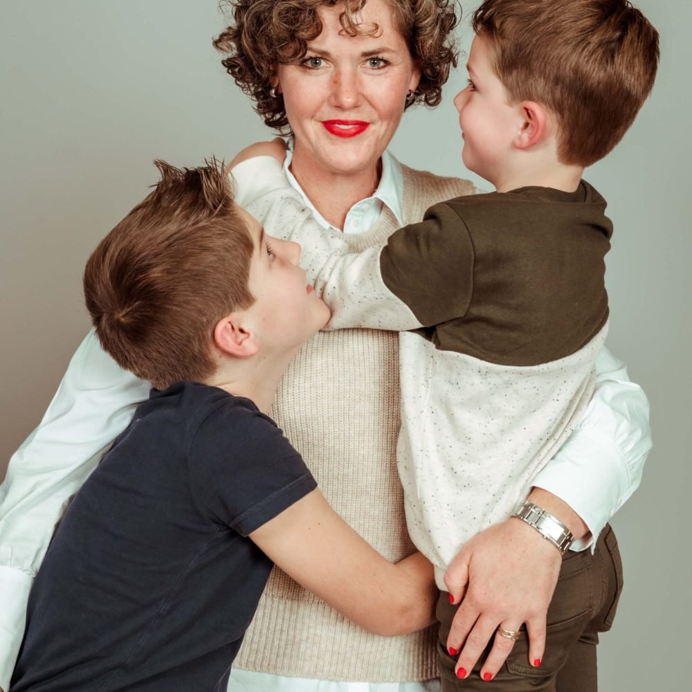 gezin fotoshoot moeder en zoon